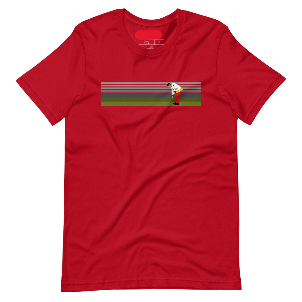 Happy Gilmore, Adam Sandler, Golf Putting Shirt Red